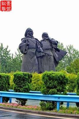 米脂李自成銅像