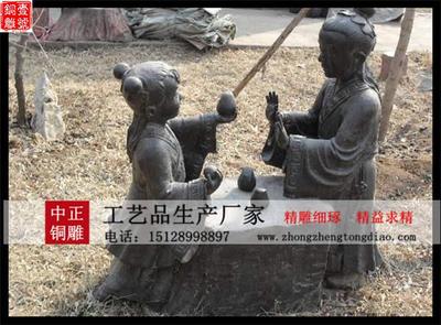 古代女人物雕塑圖片