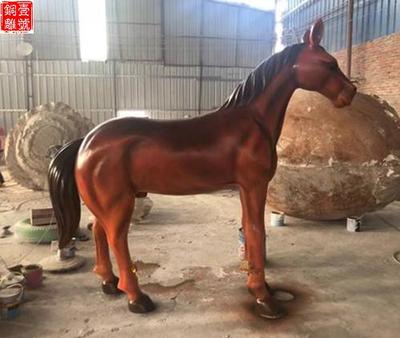 玻璃鋼雕塑動物彩繪馬