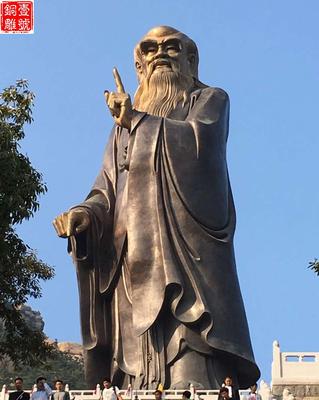 老子青銅雕像擺放