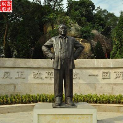 拜謁偉人銅像