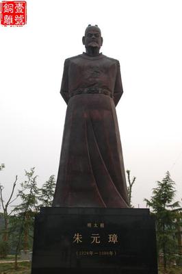孝陵朱元璋銅像