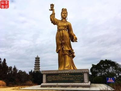 媽祖菩薩銅像