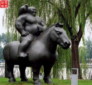 供應(yīng)武士騎馬仿銅雕塑
