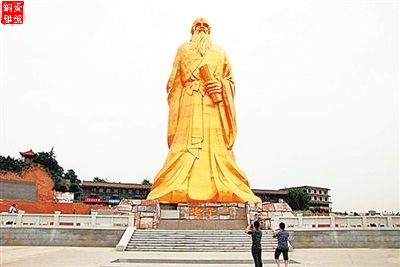 嶗山老子銅像怎么建的?