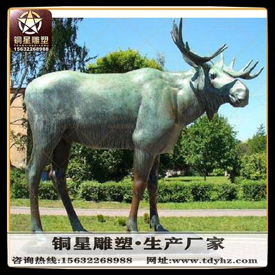 公園小鹿動(dòng)物雕塑