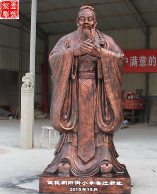 美國塑孔子雕像圖片