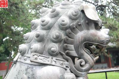 避暑山莊門口的銅獅子