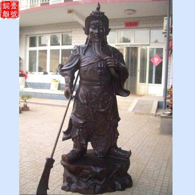 九頭龍的關(guān)公銅像