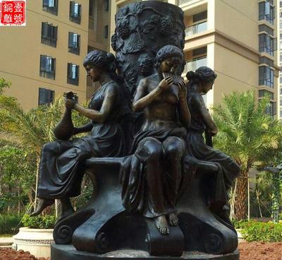 西方鑄銅雕塑景觀