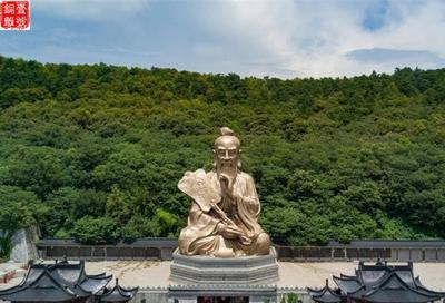 大邑老子銅像