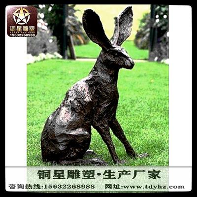 動物兔子雕塑圖片大全