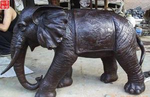 銅雕大象動物銅雕塑