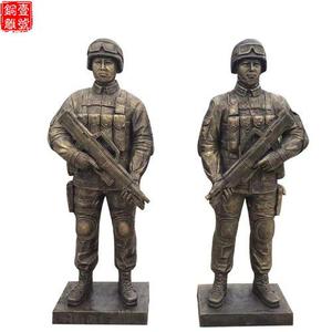 警察人物雕塑