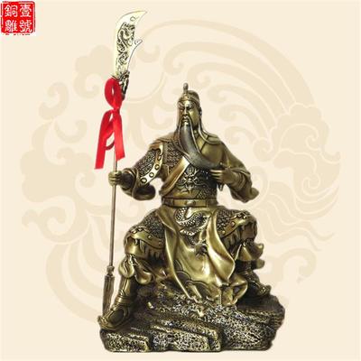 大清年制十公分高關(guān)公銅像值多少錢