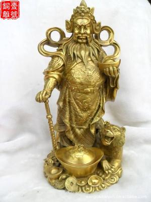 趙公明銅像開光