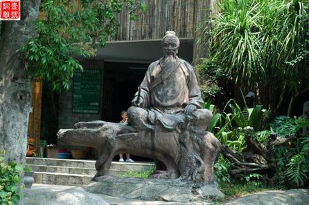 古代人物垂釣雕塑圖片大全