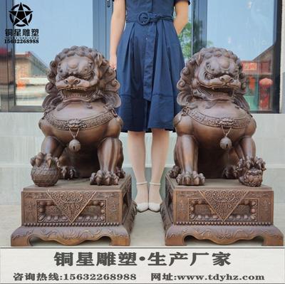 銅獅子鑄造廠家唐縣匯豐銅雕廠