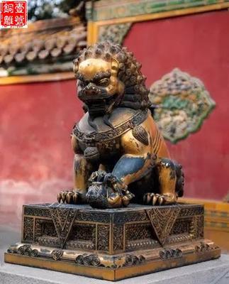 北京名勝古跡銅獅子