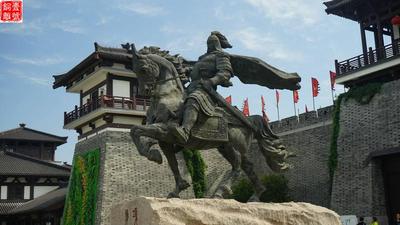 項(xiàng)王故里里的項(xiàng)羽銅像