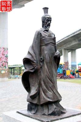 魯山屈原銅像
