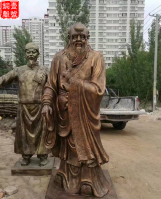 西安老子銅像