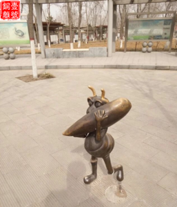 仿銅雕塑卡通