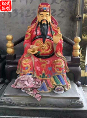 趙公明銅像如何開光
