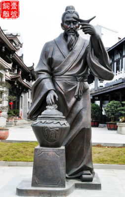 杜康銅像