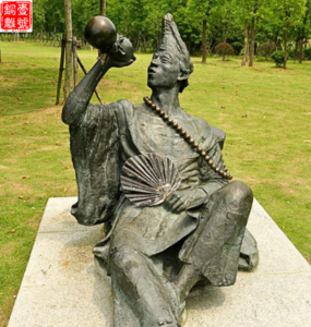 寺廟人物銅雕