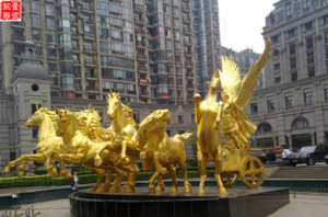 阿波羅戰(zhàn)車景觀銅雕塑