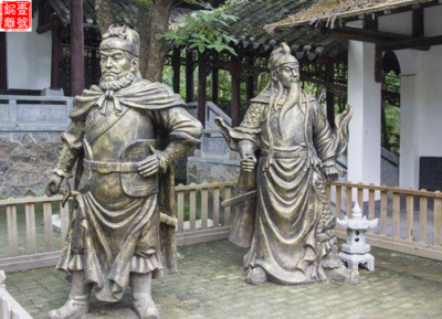 閬中張飛銅像圖片