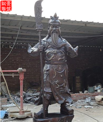 銅像關(guān)公擺放圖