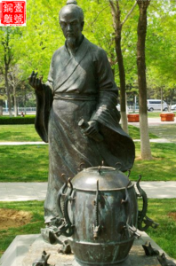 南陽張衡博物館張衡銅像