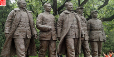 五大偉人頭銅像