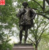 美國人物銅雕像
