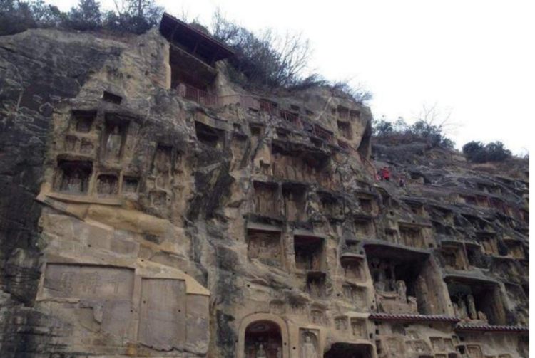 陕西最低调的石窟，悬崖之上的千尊雕像，景色壮观