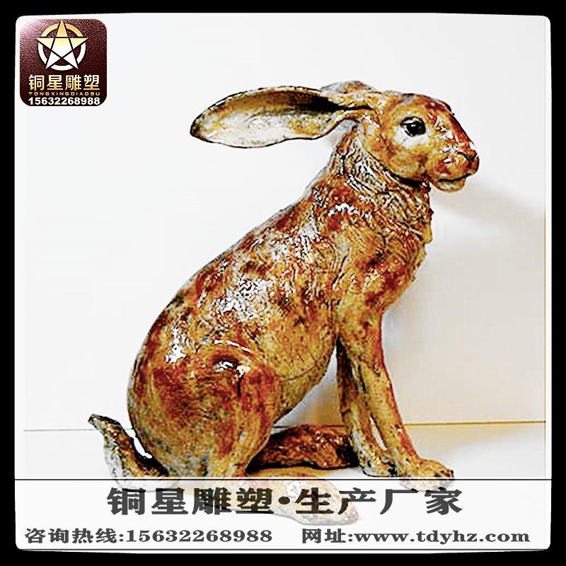 铜雕彩铜兔子雕塑.jpg