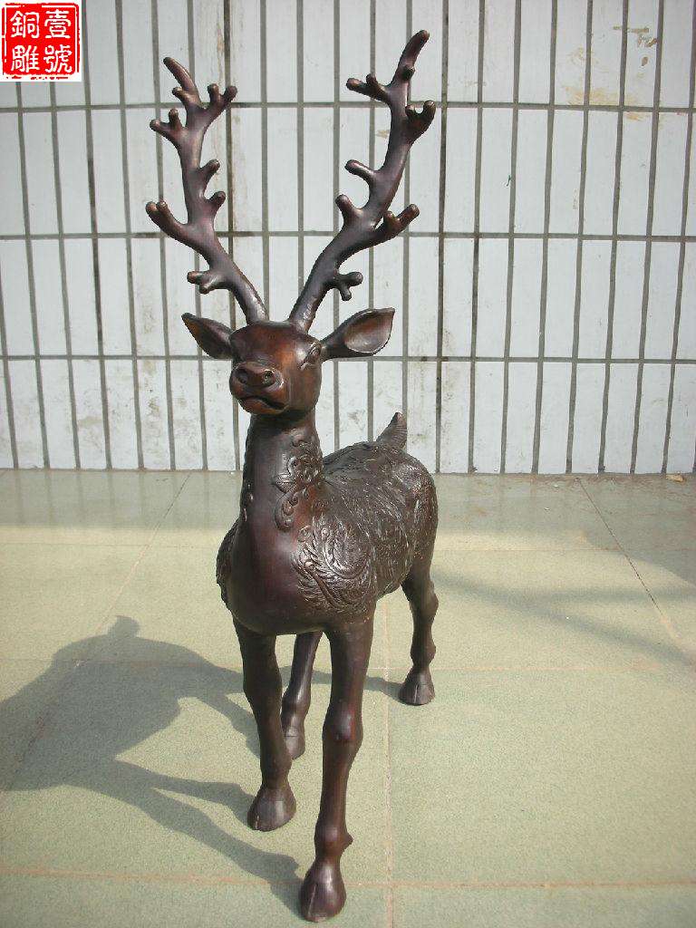 动物铜雕铸铜鹿雕塑摆件