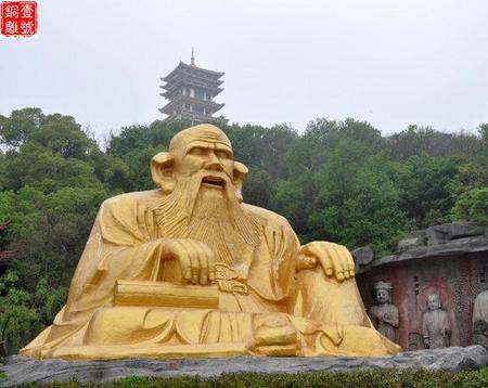 茅山老子铜像