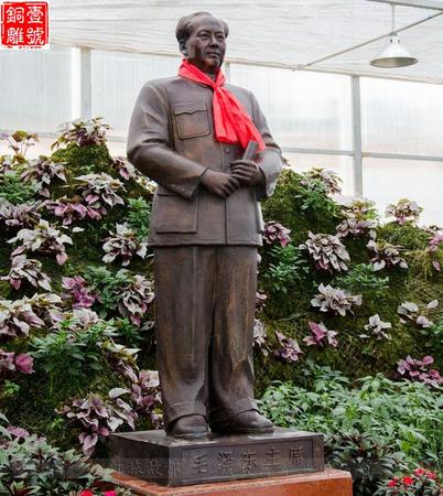 毛主席铜像广场日月