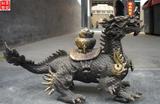 龙头龟身动物铜雕塑