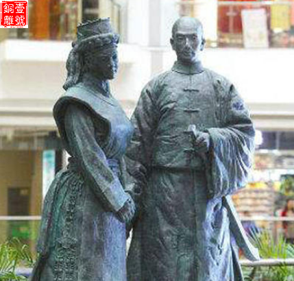 文成公主铜像图片